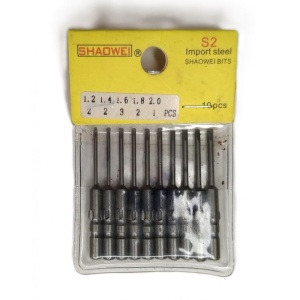 Set 10 Biți de Precizie SHAOWEI – Oțel S2