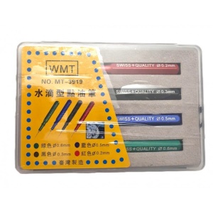 Set 4 Stilouri Ulei Mecanisme Ceas MT-3919 – Vârfuri 0,2-0,6 mm – Oiler Pens de Precizie