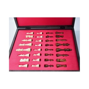 Set de Șah și Dame din Lemn „Mozaic Antic Premium” – Cadou Ideal, Realizat Manual - Img 3