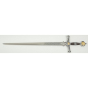 Spada Regelui Solomon Silver – Ediție de Lux Marto Toledo – Oțel AISI 440 – 120 cm - Img 7