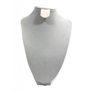 Suport / Bust Crem Catifelat pentru Coliere – Înălțime 24 cm Wz2841
