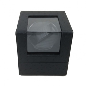 Watch Winder 1 + 0 - Piele Ecologica Neagra cu Imprimeu Strut - WW3903 - Img 3