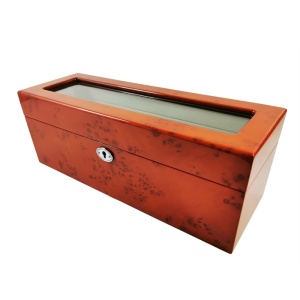 ⌚ Cutie Depozitare 5 Ceasuri din Lemn | Culoare Orange| Model CH33 ⌚ - Img 5