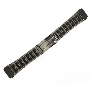 Brățară Ceas „Eclipse Bicolor” – Oțel Inoxidabil Argintiu & Negru (19mm) - Img 3