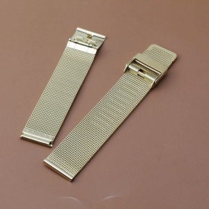 Brățară Ceas Oțel Inoxidabil Aurie Milaneză – 18mm / 20mm – Închidere Clema - Img 2