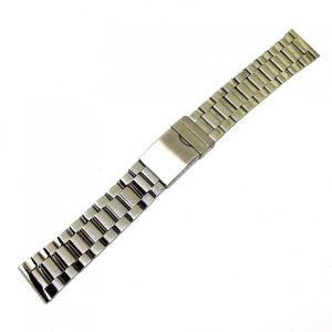 Bratara de ceas din otel inoxidabil Argintie - 20mm, 22mm, 24mm - Img 2