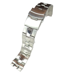 Brățară Metalică Compatibilă Swatch – 19 mm – Lungime 19 cm – Zale Detasabile – Cataramă Fluture