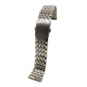 Brățară Oțel Inoxidabil Argintie – 7 Rânduri de Zale – 12-22 mm – Închidere cu Buton