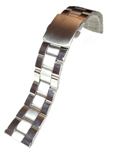 Brățară Oțel Inoxidabil Argintie – Butoane Laterale – 16-24 mm