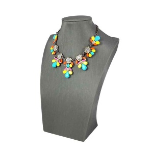 Bust Expunere Bijuterii – Satin Gri | 26cm
