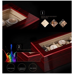 Caseta PREMIUM Pentru Depozitare 6 Ceasuri CDL018 - Img 3