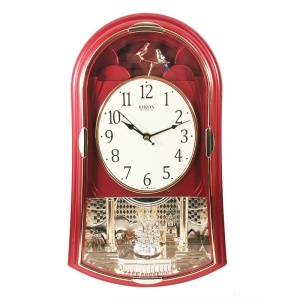 Ceas de perete Rikon Quartz Rotativ Cu Pendul Muzical 14751SST - Img 4