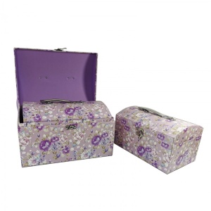 Cufar Bijuterii Cu Motive Florale Set 3 Bucati WZ626 - Img 2