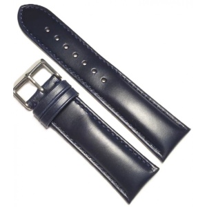 Curea Ceas „Deep Navy Monochome” – Piele Naturală (18mm - 24mm)