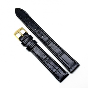 Curea Ceas „Fleurus Classic” – Piele Veritabilă de Vițel, Negru (14mm - 24mm) - Img 4