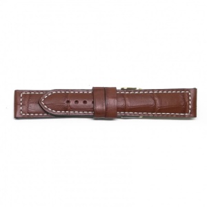 Curea Ceas „Fleurus Gold Heritage” – Piele Veritabilă de Vițel, Maro (20mm - 24mm) - Img 4