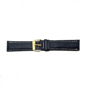 Curea Ceas „Fleurus Paris” – Piele Veritabilă de Vițel, Negru Clasic (18mm - 24mm) - Img 2