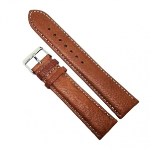 Curea Ceas „Maximus Terra XL” 7K25 – Piele Maro Deschis cu Cusătură Albă (20mm - 22mm)