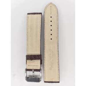 Curea Ceas „Mocha Shark” WZ2898 – Piele Veritabilă de Rechin, Maro Închis (12mm - 22mm) - Img 2