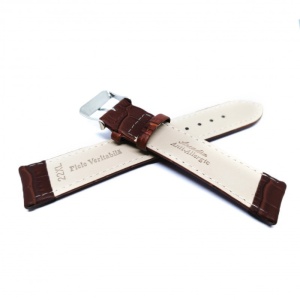 Curea Ceas „Pure Comfort Brown” XL20A – Piele Naturală Hipoalergenică, Maro Cald (18mm - 24mm) - Img 2