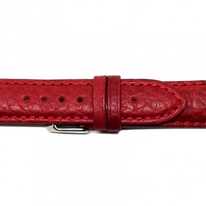 Curea Ceas „Scarlet Passion” 7D22R – Piele Naturală Hipoalergenică, Roșu Mat (18mm - 24mm) - Img 2