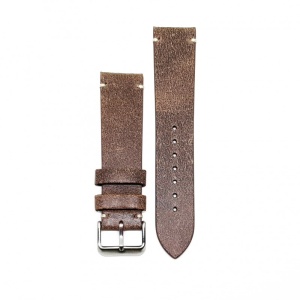 Curea Ceas „Vantage Rust” – Piele Naturală cu Aspect Retro & Cusătură Crem (20mm - 22mm) - Img 2
