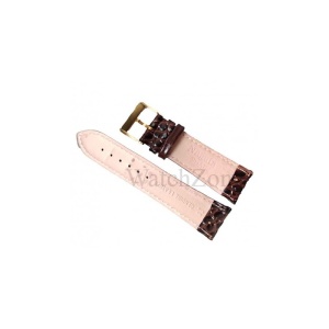 Curea ceas 24mm Maro Imprimeu Crocodil NAGATA - Img 2