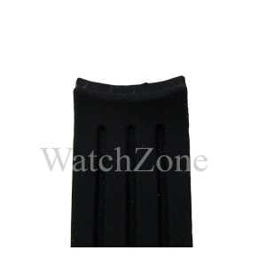 Curea Ceas din Silicon cu Capete Curbate 22mm Neagra WZ1862 - Img 2