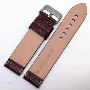 Curea ceas maro fara cusatura 22mm WZ976 - Img 3