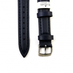 Curea ceas Morellato Original - Piele Naturala, Culoare Bleumarin - 16mm - A01U18778750062CR - Img 2