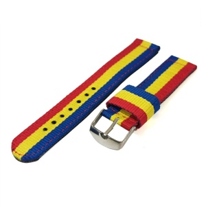 Curea Ceas Nylon si Piele Eco ROMANIA 18mm 20mm 22mm - Img 4