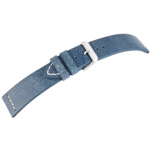 Curea Ceas Piele Naturala Albastra Vintage 22mm 24mm 8309302000 - Img 3