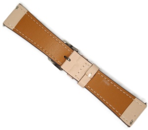 Curea Ceas Piele Naturală Două Straturi – Roz– Quick Release – 22 mm Telescop / 14 mm Cataramă - Img 2