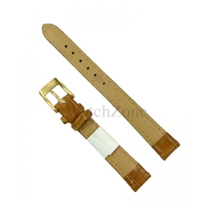 Curea Ceas Piele Naturala Maro Deschis 12mm 20mm Nagata - Img 3