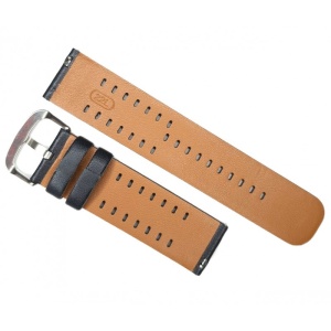 Curea Ceas Racing din Piele Neagră – Stil Sport-Elegant (22mm) - Img 2