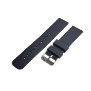 Curea Ceas Silicon Neagră 16mm, 18mm, 20mm, 22mm, 24mm - Img 4