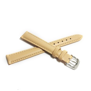 Curea de ceas Bej din piele naturala de Lungime L - 10mm 12mm 14mm 16mm 18mm 20mm - Img 2