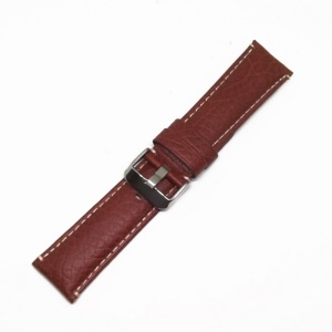 Curea de ceas Brun-roscat din piele naturala - 24mm - W3572 - Img 2
