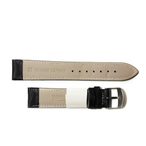 Curea de ceas culoare Neagra din piele naturala Matteo Ferari 10mm, 12mm, 14mm, 16mm, 18mm, 20mm, 22mm, 24mm WZ5164 - Img 3
