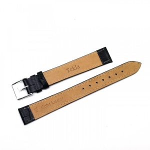 Curea de ceas din piele naturala Neagra XL - 16mm - C3140 - Img 4