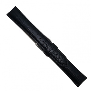 Curea de ceas din piele naturala Neagra XL - 18mm / 20mm / 22mm / 24mm - C3045 - Img 2