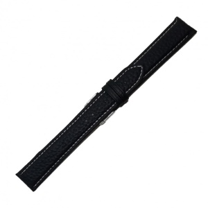 Curea de ceas din piele naturala neagra XL - 18mm, 20mm - C3052 2XL - Img 3
