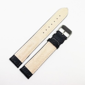 Curea de ceas din piele naturala neagra XL - 18mm, 20mm - C3052 2XL - Img 4