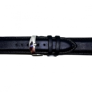 Curea de ceas din piele naturala neagra XL - 20mm, 22mm, 24mm - C3001 - Img 4