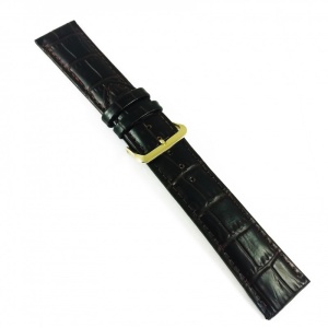 Curea de ceas Maro-inchis din piele naturala cu imprimeu crocodil - 18mm, 20mm, 22mm - WZ3423 - Img 3