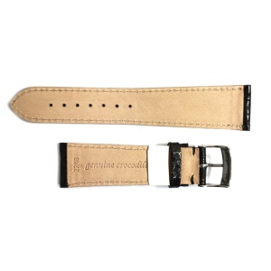 Curea de ceas Morellato Amadeus Black din piele de crocodil - 12mm, 14mm, 16mm, 18mm, 20mm, 22mm - Img 3