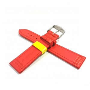 Curea de ceas Morellato - Technocarbonio - Culoare Rosie, textura carbon - 20mm, 22mm - A01X4907977083SB - Img 3