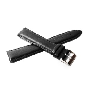 Curea de ceas Neagra din Piele Naturala 18mm 20mm 22mm GR669 - Img 2