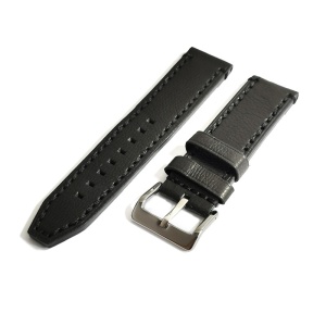 Curea de ceas neagra din piele naturala 20mm 22mm 24mm 26mm WZ4161 - Img 2