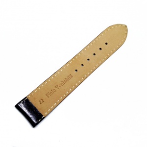 Curea de ceas Neagra din piele naturala - 22mm - A-5K2 - Img 3